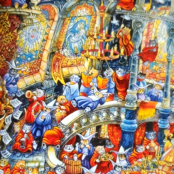 Holy Cats Franklin Mint 8" Porcelain Plate Decor Heirloom Recommendation Limited - Picture 8 of 16